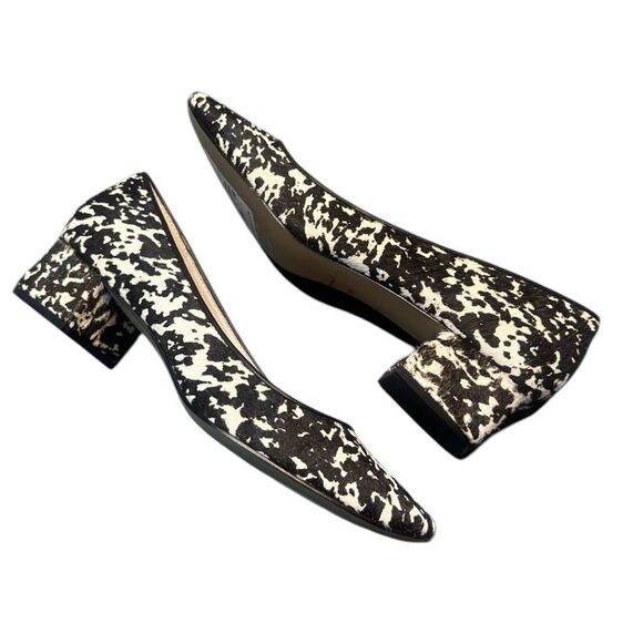 Bettye Muller Real Calf Hair Block Heel Pumps Size 9 - Picture 5 of 8